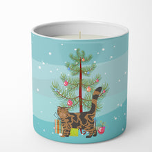 Load image into Gallery viewer, Foldex Exotic Fold #2 Cat Merry Christmas 10 oz Decorative Soy Candle
