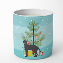 Load image into Gallery viewer, Black German Rex Cat Merry Christmas 10 oz Decorative Soy Candle