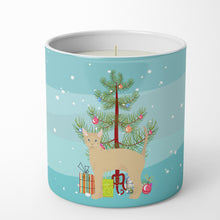 Load image into Gallery viewer, German Rex #2 Cat Merry Christmas 10 oz Decorative Soy Candle