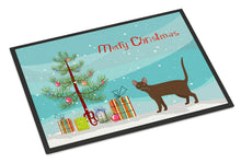 Load image into Gallery viewer, Havana Brown Cat Merry Christmas Doormat - 24x36 Decorative Floor Mat – Indoor/Outdoor Rug with Artistic Flair CK4629JMAT