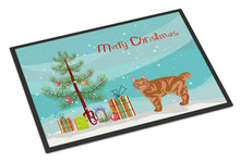 Load image into Gallery viewer, Kurilian Bobtail Cat Merry Christmas Doormat - 18x27 Decorative Floor Mat – Indoor/Outdoor Rug with Artistic Flair CK4640MAT