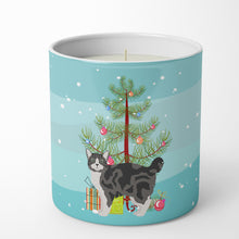 Load image into Gallery viewer, Manx #1 Cat Merry Christmas 10 oz Decorative Soy Candle