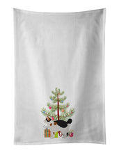 Load image into Gallery viewer, Manx #3 Cat Merry Christmas White Kitchen Towel Set of 2