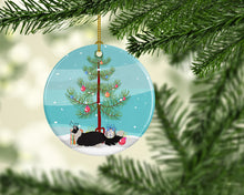 Load image into Gallery viewer, Napoleon #2 Cat Merry Christmas Ornament - Round Ceramic Ornament – Artist-Designed Keepsake Decoration