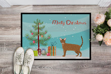 Load image into Gallery viewer, Ocicat Cat Merry Christmas Doormat - 24x36 Decorative Floor Mat – Indoor/Outdoor Rug with Artistic Flair CK4666JMAT