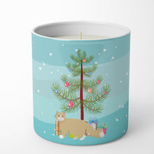 Load image into Gallery viewer, Oregon Rex Cat Merry Christmas 10 oz Decorative Soy Candle