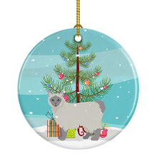 Load image into Gallery viewer, Owyhee Bob #1 Cat Merry Christmas Ornament - Round Ceramic Ornament – Artist-Designed Keepsake Decoration