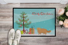Load image into Gallery viewer, Persian Modern Cat Merry Christmas Doormat - 18x27 Decorative Floor Mat – Indoor/Outdoor Rug with Artistic Flair CK4678MAT