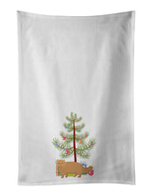 Load image into Gallery viewer, Persian Modern Cat Merry Christmas White Kitchen Towel Set of 2