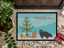 Load image into Gallery viewer, Black Persian Traditional Cat Merry Christmas Doormat - 18x27 Decorative Floor Mat – Indoor/Outdoor Rug with Artistic Flair CK4680MAT
