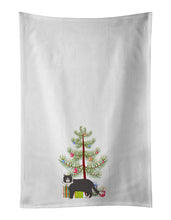 Load image into Gallery viewer, Poodle Cat #1 Cat Merry Christmas White Kitchen Towel Set of 2