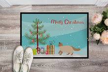 Load image into Gallery viewer, Ragdoll #2 Cat Merry Christmas Doormat - 24x36 Decorative Floor Mat – Indoor/Outdoor Rug with Artistic Flair CK4693JMAT