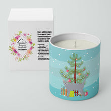 Load image into Gallery viewer, Russian Blue #1 Cat Merry Christmas 10 oz Decorative Soy Candle