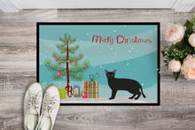 Load image into Gallery viewer, Russian White Black #1 Cat Merry Christmas Doormat - 18x27 Decorative Floor Mat – Indoor/Outdoor Rug with Artistic Flair CK4697MAT