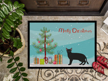 Load image into Gallery viewer, Russian White Black #1 Cat Merry Christmas Doormat - 18x27 Decorative Floor Mat – Indoor/Outdoor Rug with Artistic Flair CK4697MAT
