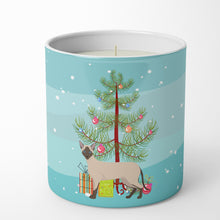 Load image into Gallery viewer, Siamese Modern #2 Cat Merry Christmas 10 oz Decorative Soy Candle