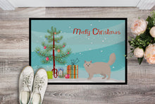 Load image into Gallery viewer, Siberian Forest #2 Cat Merry Christmas Doormat - 24x36 Decorative Floor Mat – Indoor/Outdoor Rug with Artistic Flair CK4715JMAT