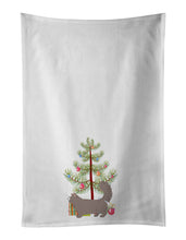 Load image into Gallery viewer, Skookum #2 Cat Merry Christmas White Kitchen Towel Set of 2