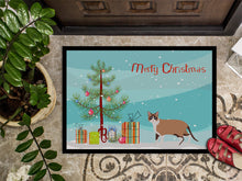 Load image into Gallery viewer, Snowshoe Cat Merry Christmas Doormat - 18x27 Decorative Floor Mat – Indoor/Outdoor Rug with Artistic Flair CK4719MAT
