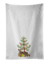 Load image into Gallery viewer, Sokoke Cat Merry Christmas White Kitchen Towel Set of 2