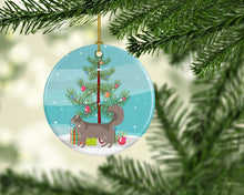 Load image into Gallery viewer, Somali #2 Cat Merry Christmas Ornament - Round Ceramic Ornament – Artist-Designed Keepsake Decoration