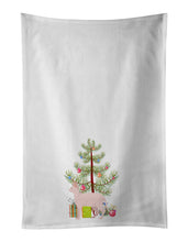Load image into Gallery viewer, Sphynx Cat Merry Christmas White Kitchen Towel Set of 2