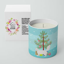 Load image into Gallery viewer, Turkish Angora Cat Merry Christmas 10 oz Decorative Soy Candle