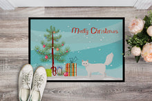 Load image into Gallery viewer, Turkish Angora Cat Merry Christmas Doormat - 18x27 Decorative Floor Mat – Indoor/Outdoor Rug with Artistic Flair CK4732MAT