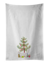 Load image into Gallery viewer, Turkish Angora Cat Merry Christmas White Kitchen Towel Set of 2