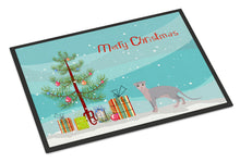 Load image into Gallery viewer, Ukrainian Levkoy Cat Merry Christmas Doormat - 24x36 Decorative Floor Mat – Indoor/Outdoor Rug with Artistic Flair CK4735JMAT