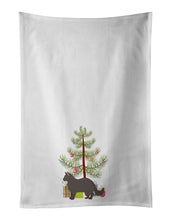Load image into Gallery viewer, York Chocolate #2 Cat Merry Christmas White Kitchen Towel Set of 2