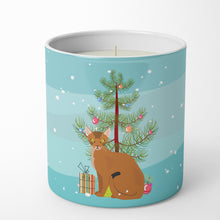 Load image into Gallery viewer, Abyssinian Cat Merry Christmas 10 oz Decorative Soy Candle