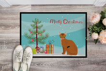 Load image into Gallery viewer, Abyssinian Cat Merry Christmas Doormat - 18x27 Decorative Floor Mat – Indoor/Outdoor Rug with Artistic Flair CK4739MAT