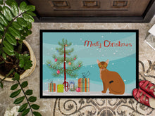 Load image into Gallery viewer, Abyssinian Cat Merry Christmas Doormat - 18x27 Decorative Floor Mat – Indoor/Outdoor Rug with Artistic Flair CK4739MAT