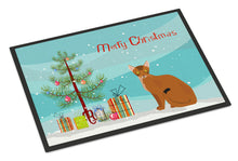 Load image into Gallery viewer, Abyssinian Cat Merry Christmas Doormat - 18x27 Decorative Floor Mat – Indoor/Outdoor Rug with Artistic Flair CK4739MAT