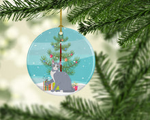 Load image into Gallery viewer, American Polydactyl #2 Cat Merry Christmas Ornament - Round Ceramic Ornament – Artist-Designed Keepsake Decoration