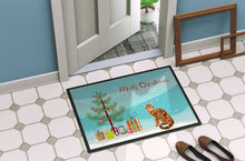 Load image into Gallery viewer, Bengal Cat Merry Christmas Doormat - 24x36 Decorative Floor Mat – Indoor/Outdoor Rug with Artistic Flair CK4747JMAT
