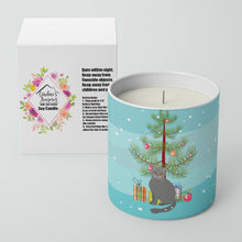 Load image into Gallery viewer, British Semi Longhair Cat Merry Christmas 10 oz Decorative Soy Candle