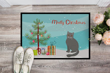 Load image into Gallery viewer, British Semi Longhair Cat Merry Christmas Doormat - 24x36 Decorative Floor Mat – Indoor/Outdoor Rug with Artistic Flair CK4750JMAT