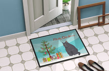 Load image into Gallery viewer, British Shorthair #2 Cat Merry Christmas Doormat - 18x27 Decorative Floor Mat – Indoor/Outdoor Rug with Artistic Flair CK4752MAT