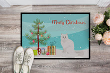 Load image into Gallery viewer, Chinchilla Persian Longhair Cat Merry Christmas Doormat - 18x27 Decorative Floor Mat – Indoor/Outdoor Rug with Artistic Flair CK4758MAT