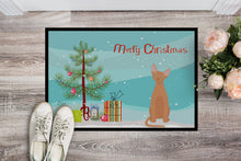 Load image into Gallery viewer, Devon Rex #1 Cat Merry Christmas Doormat - 18x27 Decorative Floor Mat – Indoor/Outdoor Rug with Artistic Flair CK4762MAT