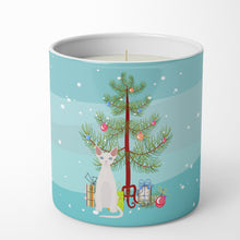 Load image into Gallery viewer, Devon Rex #2 Cat Merry Christmas 10 oz Decorative Soy Candle