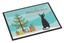 Load image into Gallery viewer, Devon Rex #3 Cat Merry Christmas Doormat - 24x36 Decorative Floor Mat – Indoor/Outdoor Rug with Artistic Flair CK4764JMAT