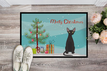 Load image into Gallery viewer, Devon Rex #3 Cat Merry Christmas Doormat - 18x27 Decorative Floor Mat – Indoor/Outdoor Rug with Artistic Flair CK4764MAT