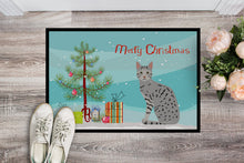 Load image into Gallery viewer, Egyptian Mau Cat Merry Christmas Doormat - 24x36 Decorative Floor Mat – Indoor/Outdoor Rug with Artistic Flair CK4766JMAT
