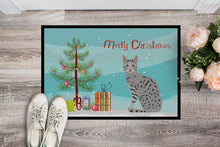 Load image into Gallery viewer, Egyptian Mau Cat Merry Christmas Doormat - 18x27 Decorative Floor Mat – Indoor/Outdoor Rug with Artistic Flair CK4766MAT