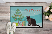 Load image into Gallery viewer, European Burmese Cat Merry Christmas Doormat - 18x27 Decorative Floor Mat – Indoor/Outdoor Rug with Artistic Flair CK4767MAT
