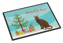 Load image into Gallery viewer, Havana Brown Cat Merry Christmas Doormat - 18x27 Decorative Floor Mat – Indoor/Outdoor Rug with Artistic Flair CK4770MAT