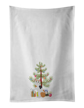 Load image into Gallery viewer, Japanese Bobtail Cat Merry Christmas White Kitchen Towel Set of 2